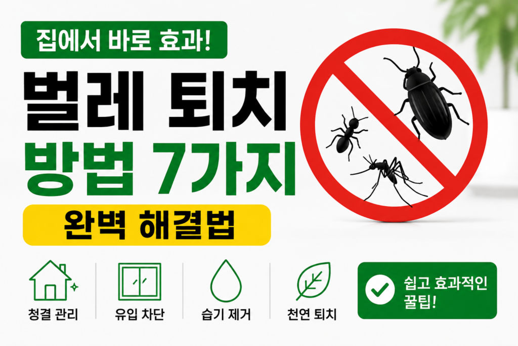 벌레 퇴치 방법